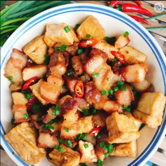 Thịt kho đậu hũ