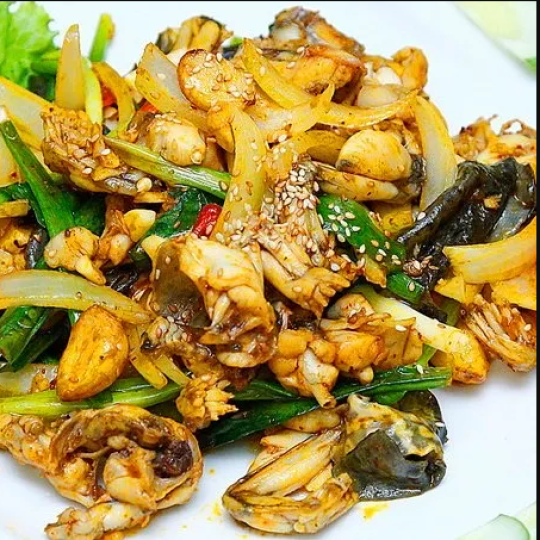 Ếch xào sả ớt