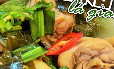 Canh chua gà lá Giang