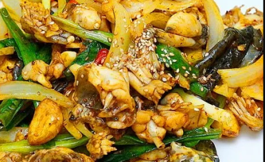 Ếch xào sả ớt