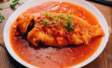 Cá diêu Hồng sốt cà (nguyên con lớn)