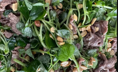 Bò bóp rau càng cua