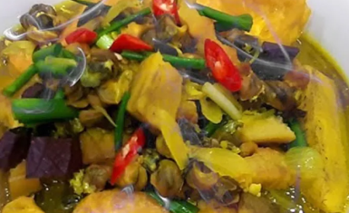 Ốc bưu nấu chuối xanh