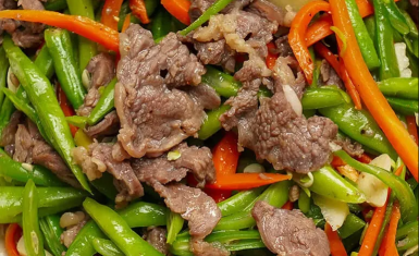 bò xào đậu que