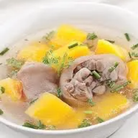 canh giò heo đu đủ
